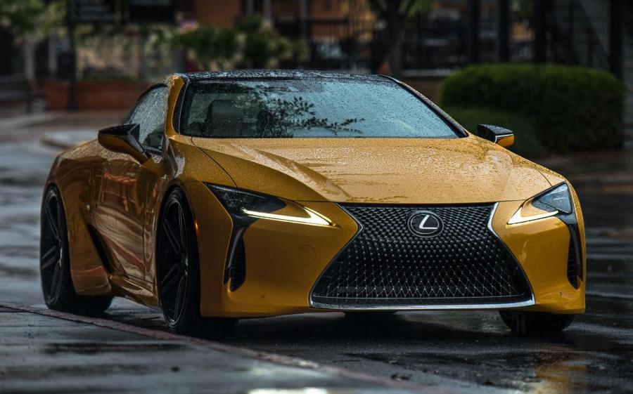 Lexus LC500 Inspiration Series on Voseen Wheels (HF-1) (Flare Yellow) '2019